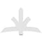 Ekena Millwork Davenport Architectural Grade PVC Gable Bracket, 60"W x 37 1/2"H x 4"D x 6"F, 15/12 Pitch GBP060X38X0406DAV00 - alternate 2
